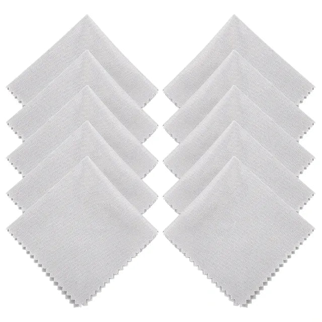 CrystalClear Microfiber Cleaning Cloths – Lint-Free, Pack of 6