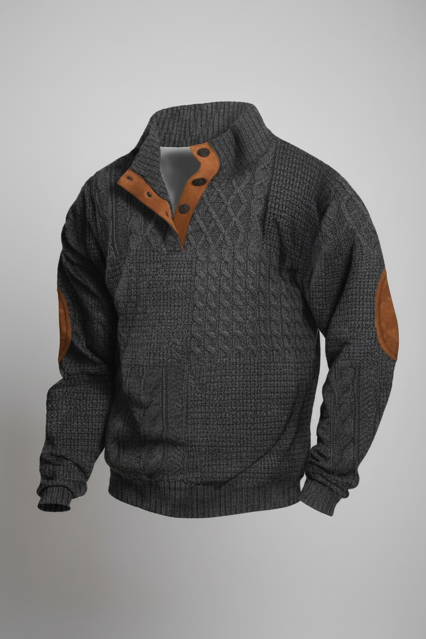 Men's 3D Printed Cable Knit Sweater | Fleece-Lined Pullover in 10 Styles & Sizes XS–6XL