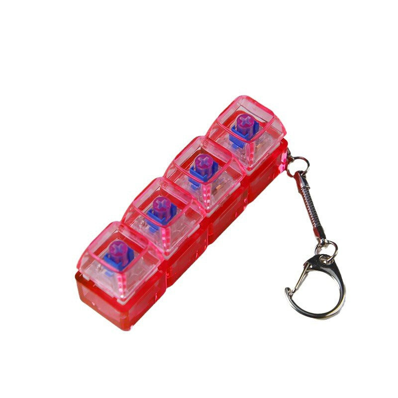 Transparent PC Shaft Tester with Light | Stress Relief Clicker