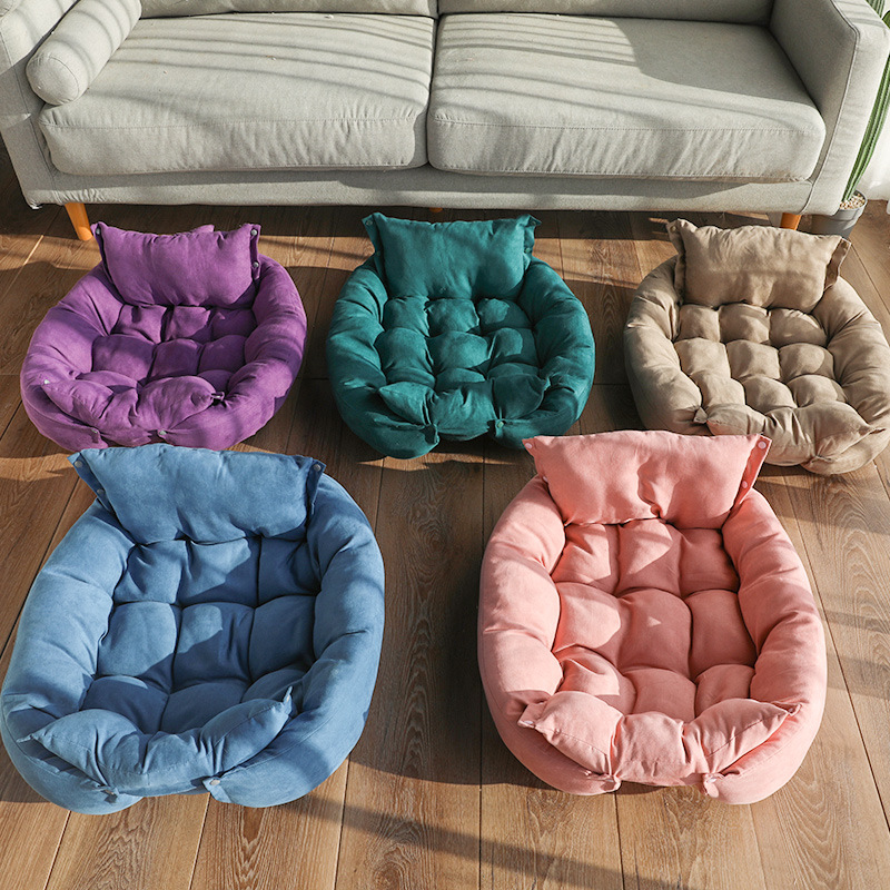 Folding Pet Nest Sofa Bed | Cozy Cat Bed in Multiple Sizes & Colors