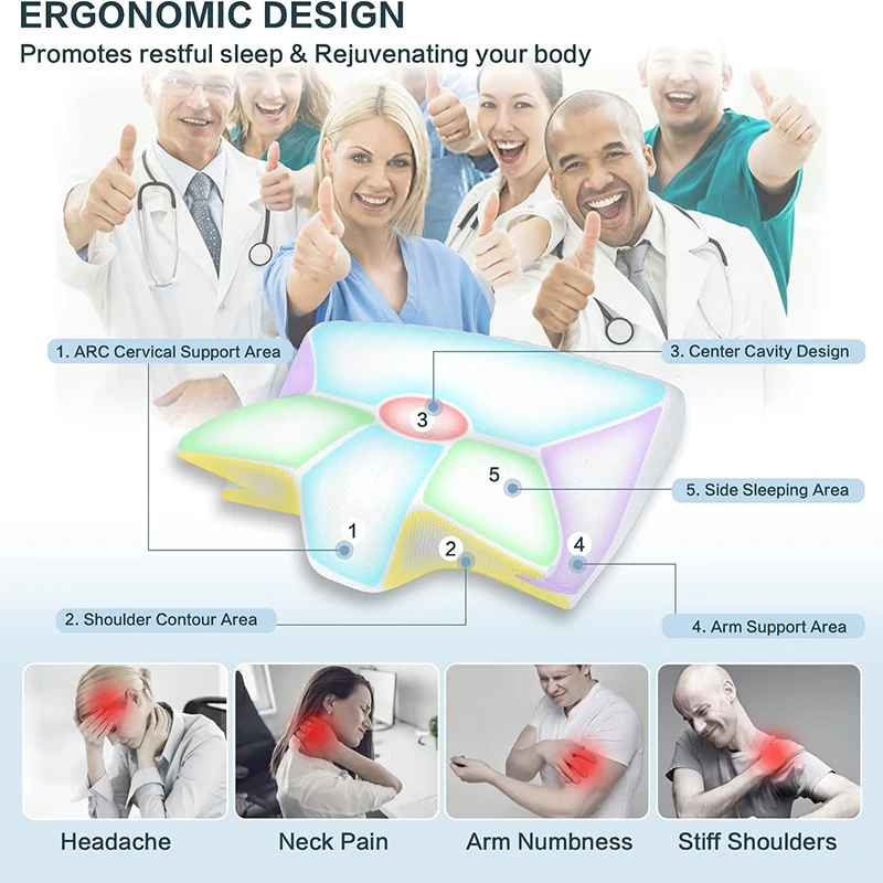 Travel Neck Pillow – Memory Foam U-Shape Support for Flights & Office