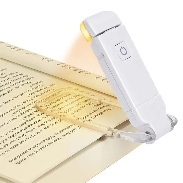 LED Clip-On Book Light | USB Rechargeable Eye Protection Reading Light