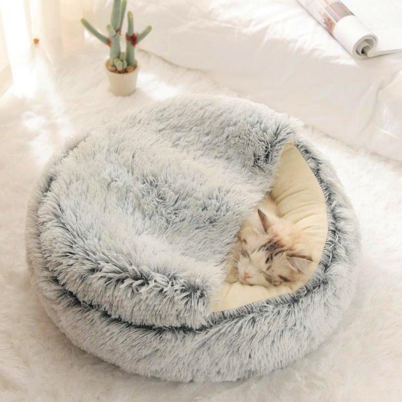 2-in-1 Foldable Pet Bed & Sofa – Soft Plush for Dogs & Cats