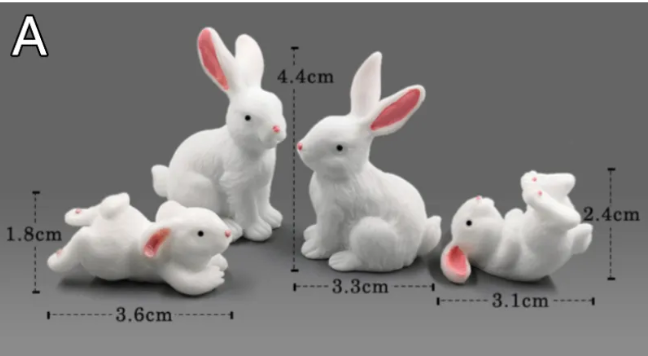 Mini Resin Animal Figurines | DIY Micro-Landscape & Garden Decor