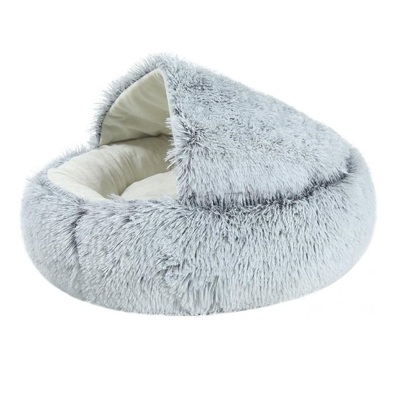 2-in-1 Foldable Pet Bed & Sofa – Soft Plush for Dogs & Cats