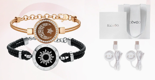 Totwoo Smart Bracelet for Couples | Flash & Vibration Love Signal
