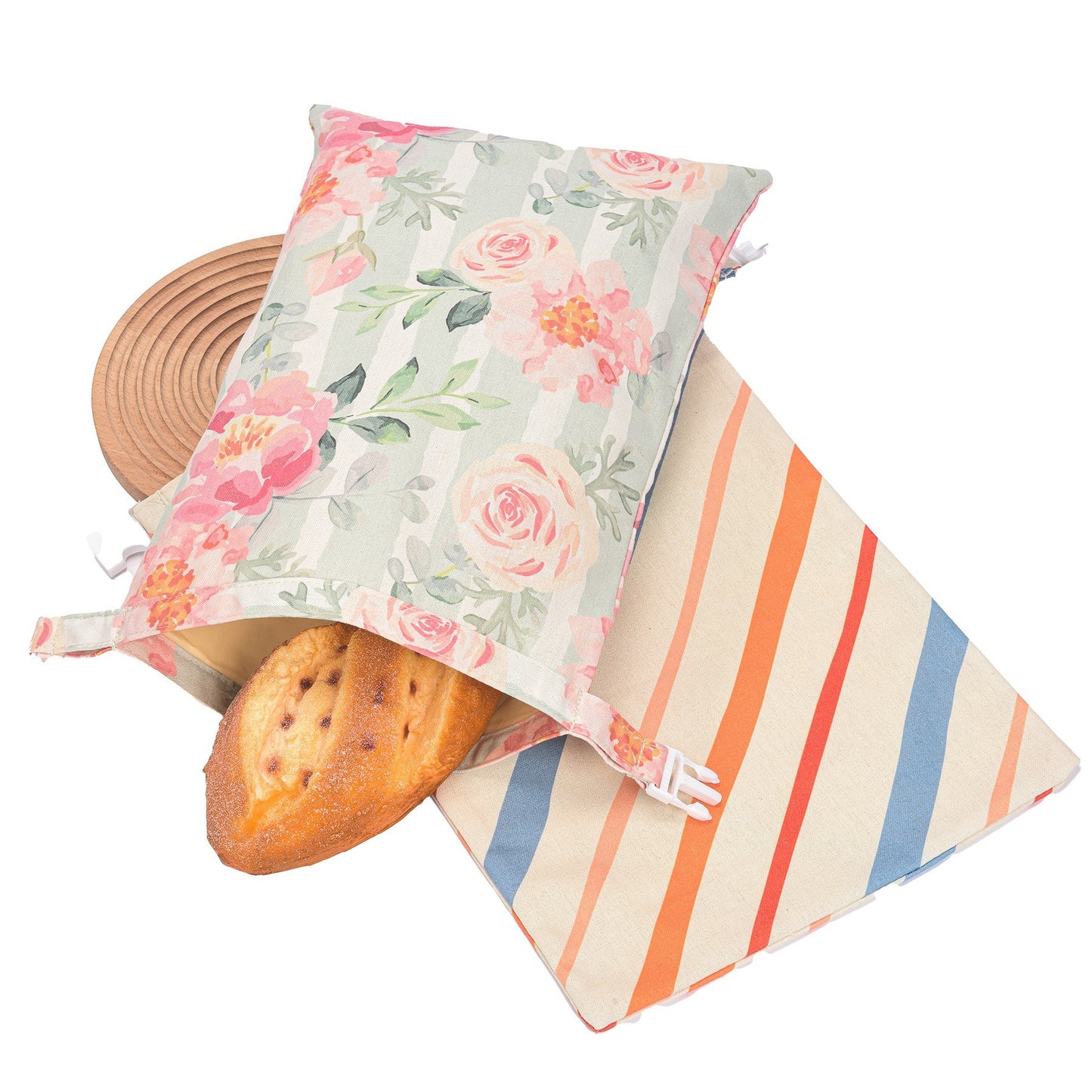 Cotton Linen Bread Bag | Reusable Storage Bag for Sourdough & Loaves