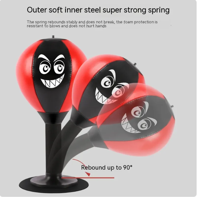 Punch Pal Desktop Speed Ball | Kids Stress Relief & Fitness Toy