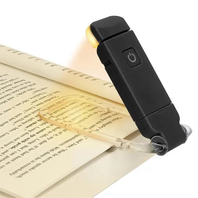 LED Clip-On Book Light | USB Rechargeable Eye Protection Reading Light