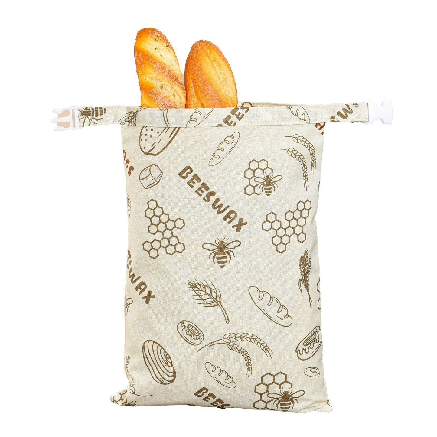 Cotton Linen Bread Bag | Reusable Storage Bag for Sourdough & Loaves