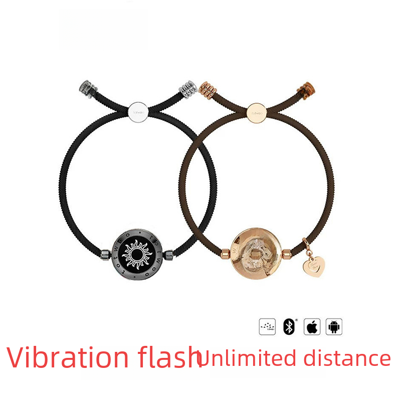 Totwoo Smart Bracelet for Couples | Flash & Vibration Love Signal
