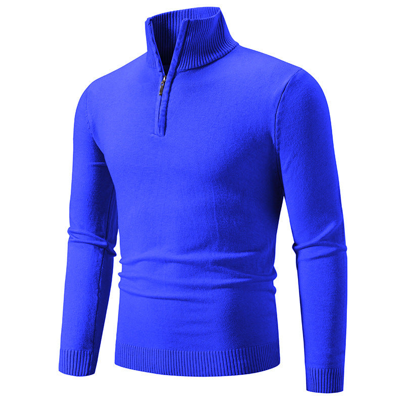 Men's Plus Size Fleece Zip Mock Neck Sweater | Sizes S–3XL