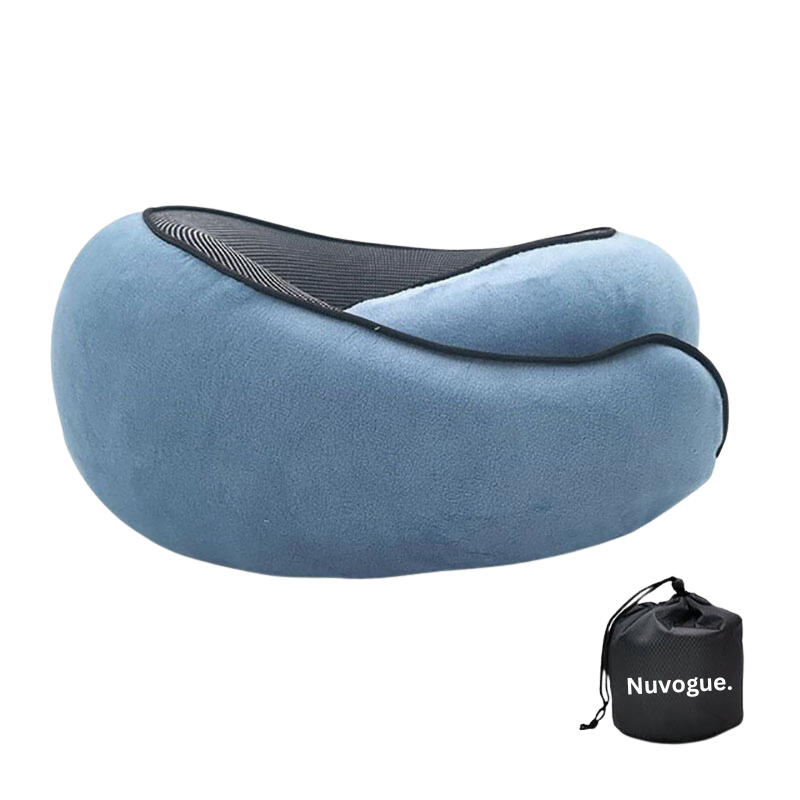 SkySoothe Travel Neck Pillow – Ergonomic Memory Foam Support