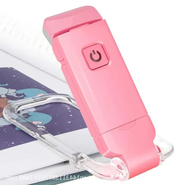 LED Clip-On Book Light | USB Rechargeable Eye Protection Reading Light
