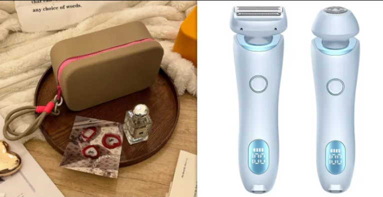 Men's Electric Dual-Head Rotary Shaver – Rechargeable Wet & Dry