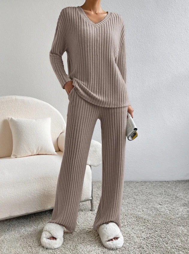 Women's Casual 2-Piece Loungewear Set – Soft Matching Outfit
