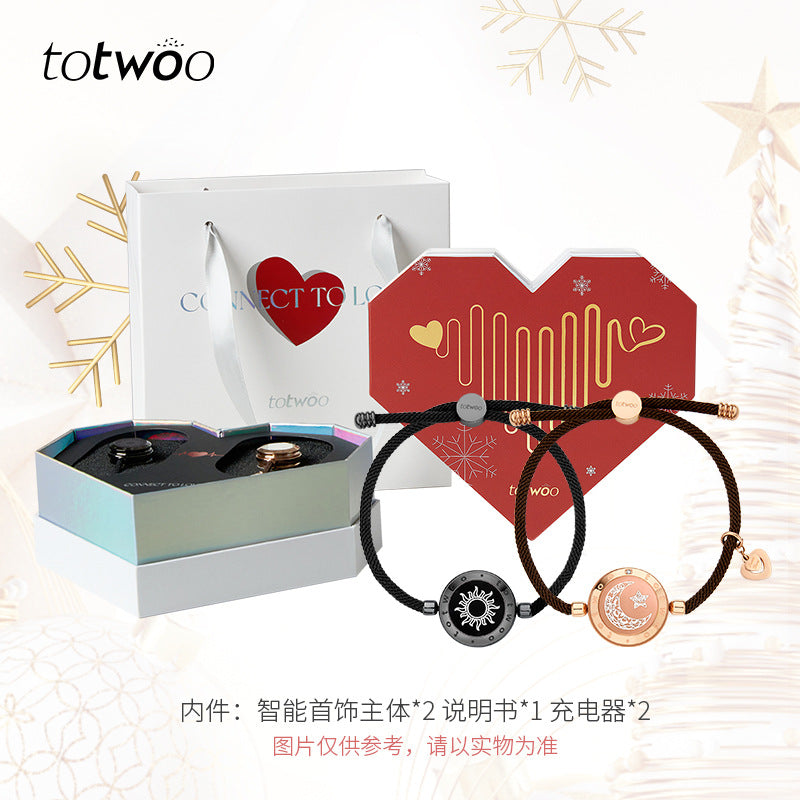 Totwoo Smart Bracelet for Couples | Flash & Vibration Love Signal