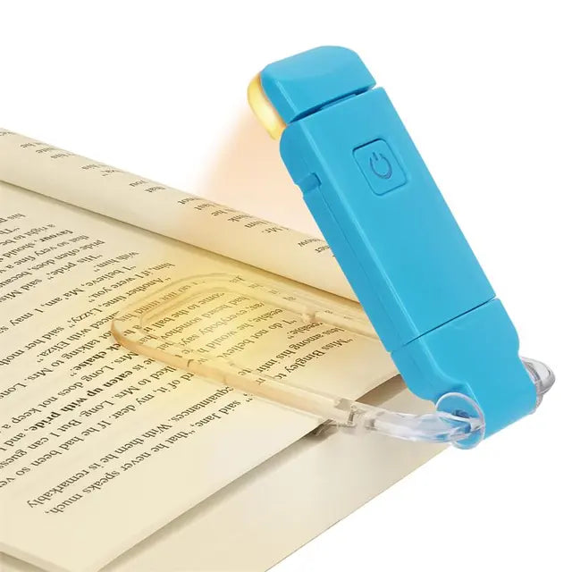 LED Clip-On Book Light | USB Rechargeable Eye Protection Reading Light