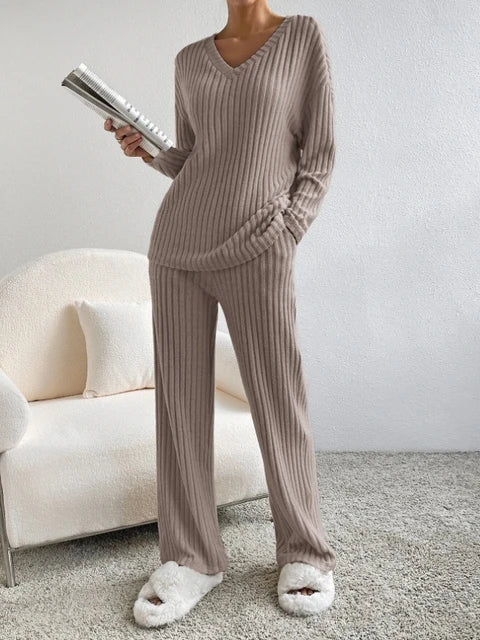 Women's Casual 2-Piece Loungewear Set – Soft Matching Outfit