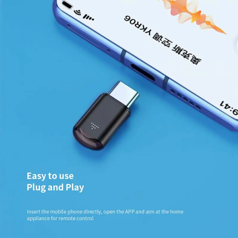 USB-C & Micro USB IR Remote Adapter | Universal Smart Phone Remote