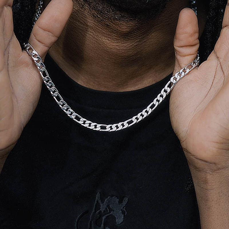 Twisted Rope Figaro Necklaces | Stainless Steel Cuban Chain