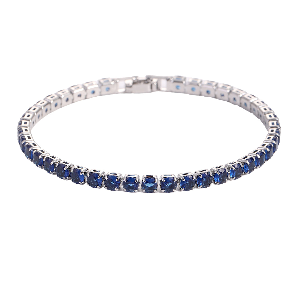 Hip Hop Micro Zircon Tennis Bracelet | Sparkling Copper Jewelry