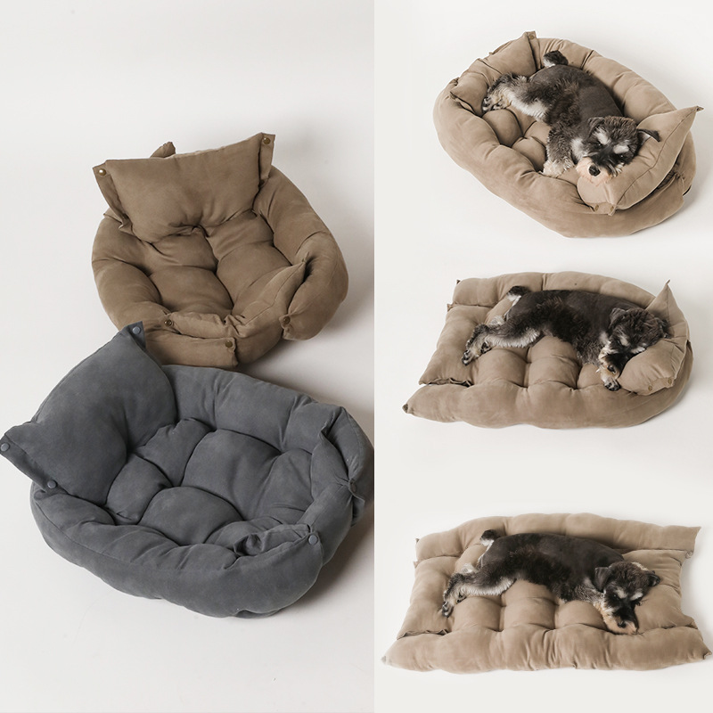 Folding Pet Nest Sofa Bed | Cozy Cat Bed in Multiple Sizes & Colors