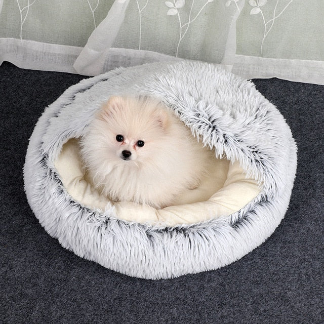 2-in-1 Foldable Pet Bed & Sofa – Soft Plush for Dogs & Cats
