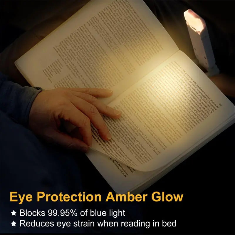 LED Clip-On Book Light | USB Rechargeable Eye Protection Reading Light