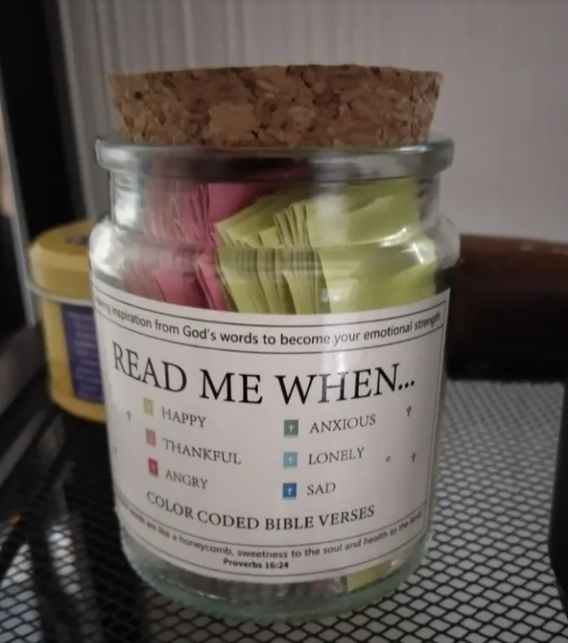 Bible Verses in a Jar – 52 Inspirational Scripture Cards Gift Set