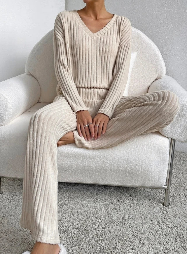 Women's Casual 2-Piece Loungewear Set – Soft Matching Outfit