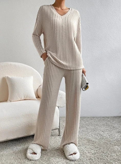 Women's Casual 2-Piece Loungewear Set – Soft Matching Outfit