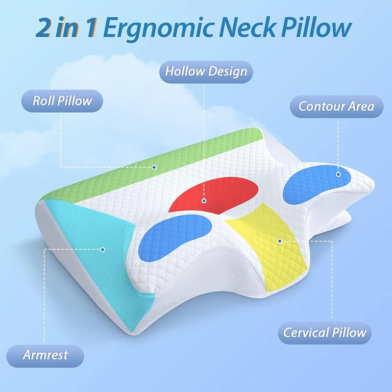 Travel Neck Pillow – Memory Foam U-Shape Support for Flights & Office