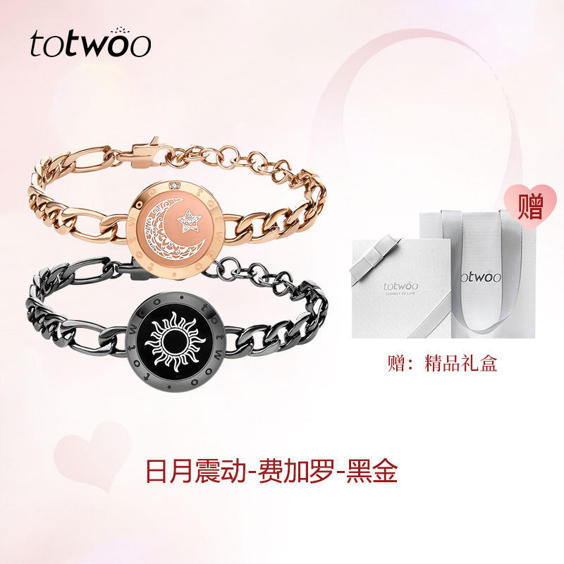 Totwoo Smart Bracelet for Couples | Flash & Vibration Love Signal