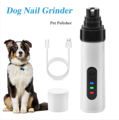 Electric Pet Nail Grinder | Quiet USB Rechargeable for Dogs & Cats