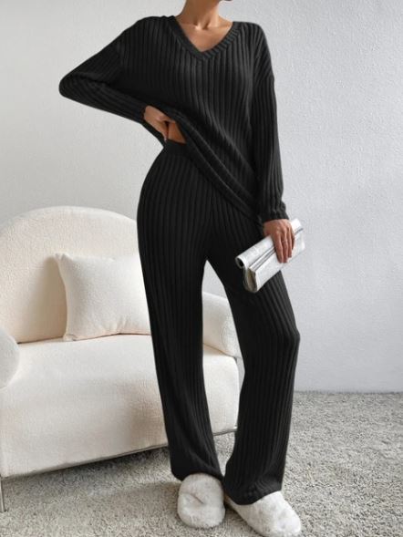 Women's Casual 2-Piece Loungewear Set – Soft Matching Outfit