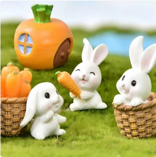 Mini Resin Animal Figurines | DIY Micro-Landscape & Garden Decor