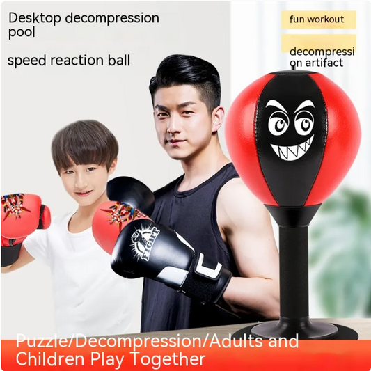 Punch Pal Desktop Speed Ball | Kids Stress Relief & Fitness Toy