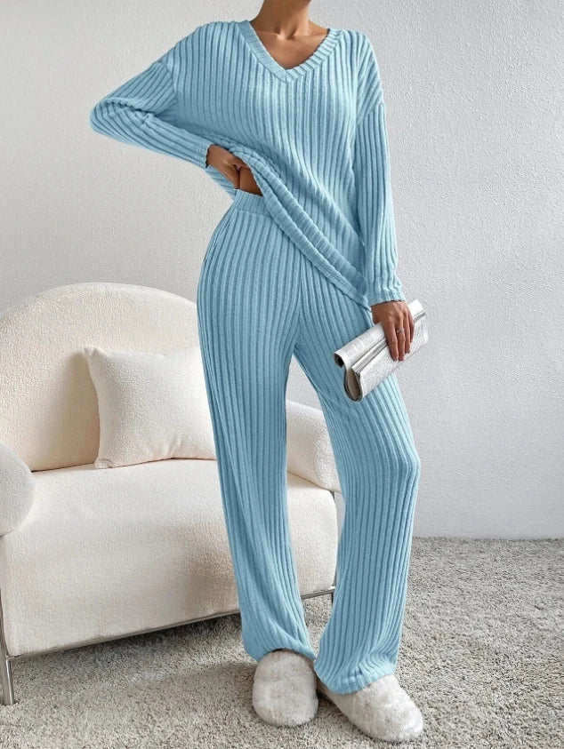 Women's Casual 2-Piece Loungewear Set – Soft Matching Outfit