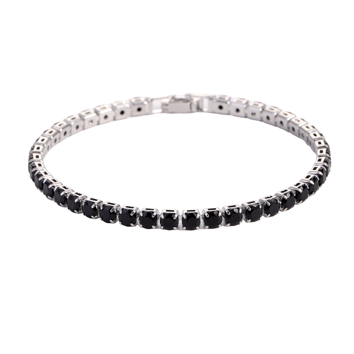 Hip Hop Micro Zircon Tennis Bracelet | Sparkling Copper Jewelry