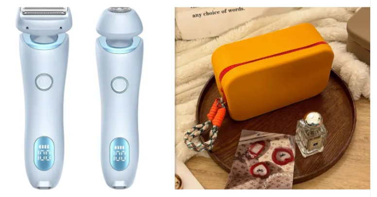 Men's Electric Dual-Head Rotary Shaver – Rechargeable Wet & Dry
