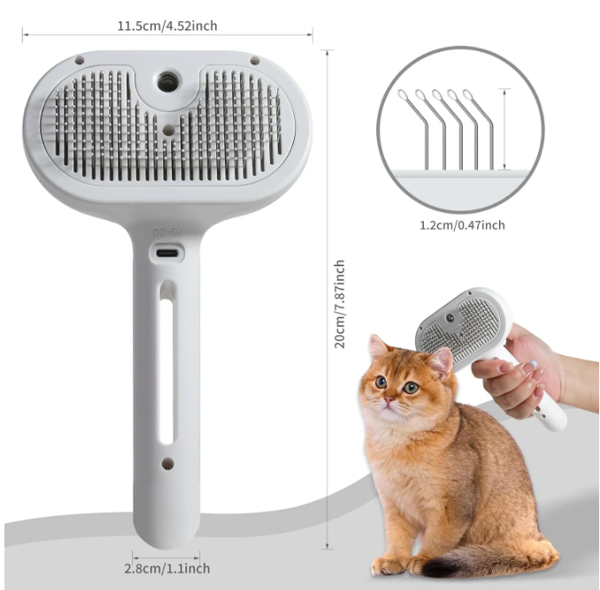 Pet Hair Spray Brush | 2 in 1