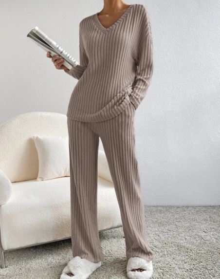 Women's Casual 2-Piece Loungewear Set – Soft Matching Outfit