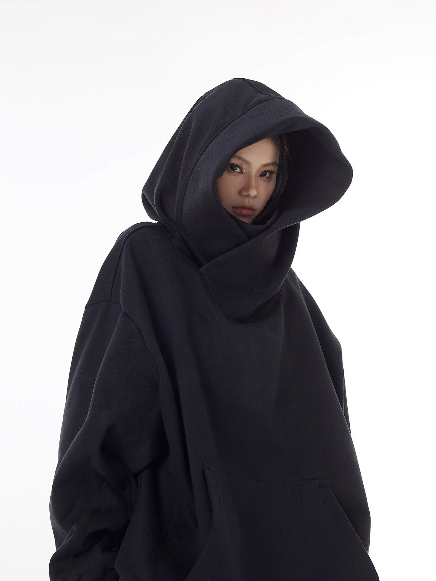 Loose High Collar Fleece Lined Hoodie | Cozy Winter Sweater