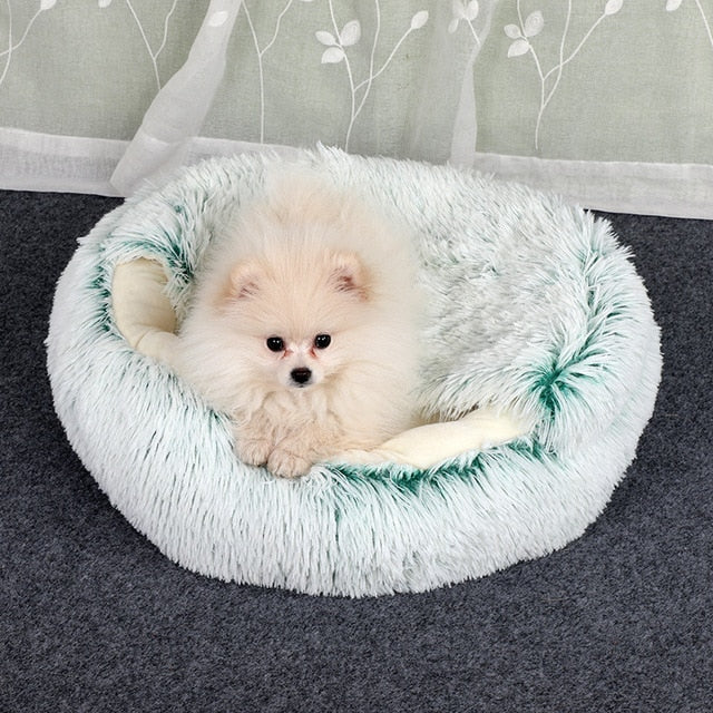 2-in-1 Foldable Pet Bed & Sofa – Soft Plush for Dogs & Cats