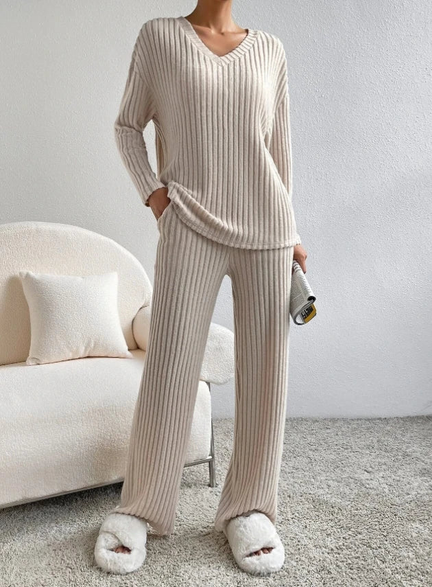 Women's Casual 2-Piece Loungewear Set – Soft Matching Outfit