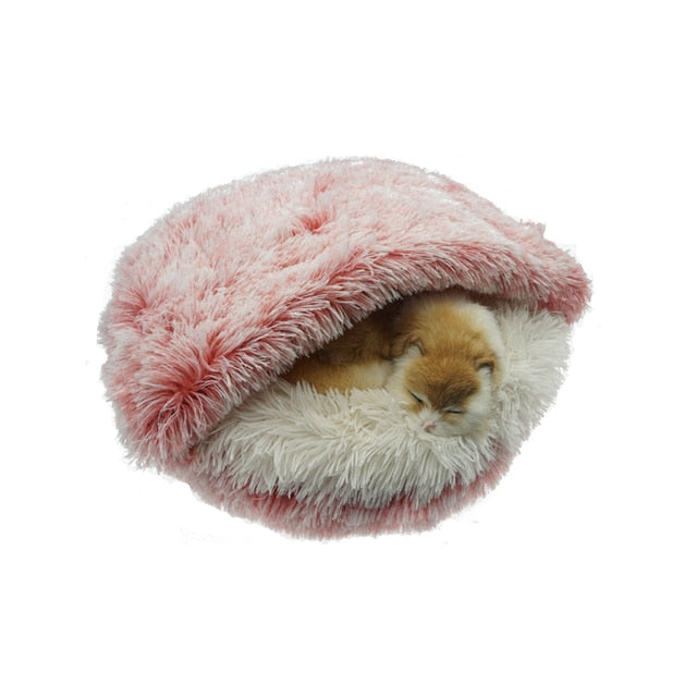 2-in-1 Foldable Pet Bed & Sofa – Soft Plush for Dogs & Cats