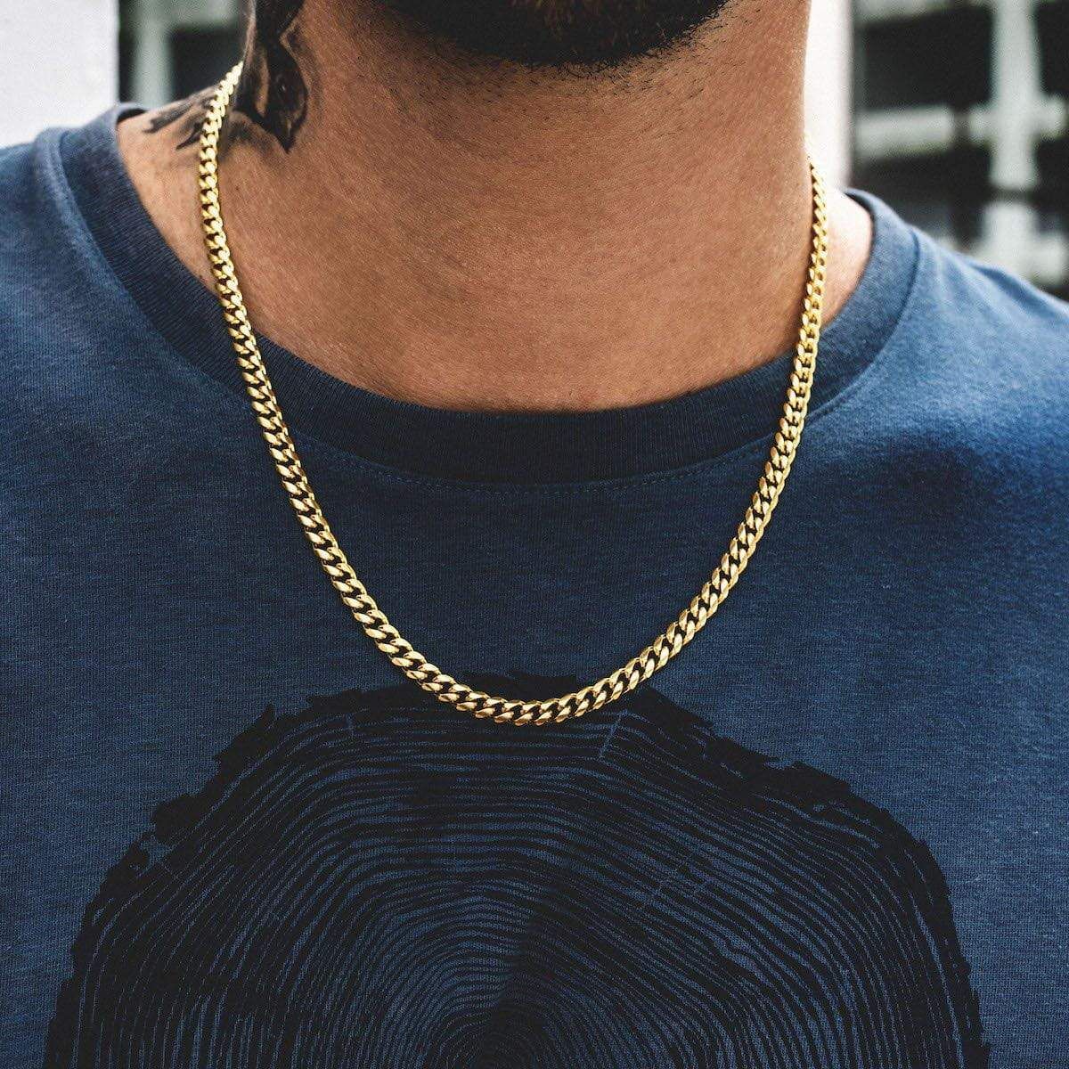 Twisted Rope Figaro Necklaces | Stainless Steel Cuban Chain