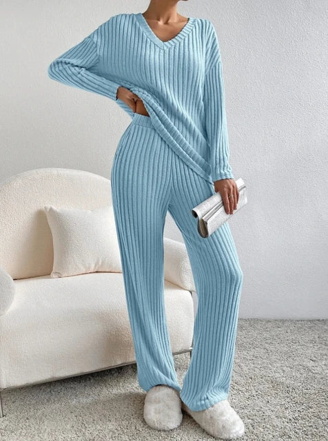 Women's Casual 2-Piece Loungewear Set – Soft Matching Outfit