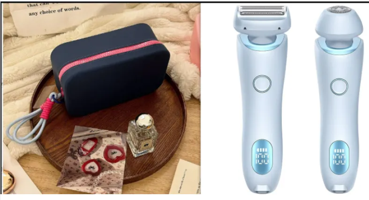 Men's Electric Dual-Head Rotary Shaver – Rechargeable Wet & Dry